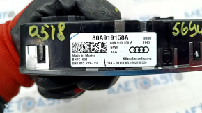 Control climatizare spate Audi Q5 80A 18- pentru scaune încălzite, sticlă ciobită