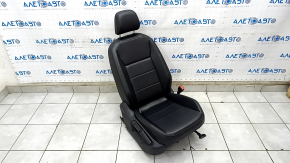 Scaun pasager VW Tiguan 18- cu airbag, mecanic, incalzit, piele, negru, perforat