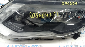 Far stanga fata Nissan Rogue 17 - halogen gol, nisip, suport rupt