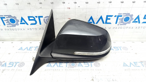 Oglinda laterala stanga BMW 3 F30 4d 13-18 usa 5 pini, suport mat, semnalizator, grafit