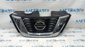 Grila radiatorului Nissan Rogue 17 - sub camera, sub radar, cu emblema, nisip