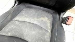 Scaun pasager Chevrolet Volt 16 - fără airbag, mecanic, pânză, cusături negru albastru, curățabil uscat