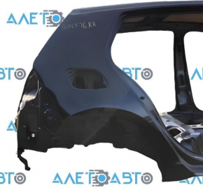 Sfert aripa spate dreapta VW Golf 15-5d, pe caroserie, negru L041, denivelari