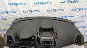 Торпедо передняя панель с AIRBAG Ford Escape MK3 17-19 рест черная царапины