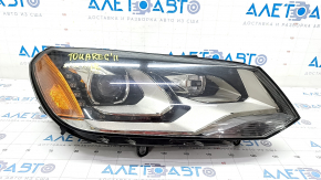 Ansamblu far dreapta fata VW Touareg 11-14 xenon+LED AFS, nisip