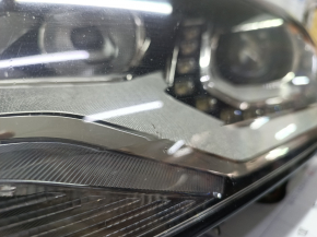 Ansamblu far fata stanga VW Touareg 11-14 xenon+LED AFS, nisip
