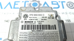 Модуль srs airbag компьютер подушек безопасности VW Touareg 11-15 3.6