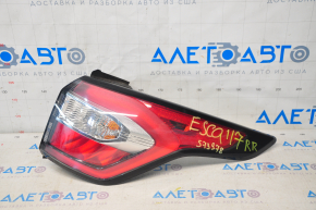 Lampă apărătoare dreapta exterioară Ford Escape MK3 17-19 Lumină de repaus, zgâriată