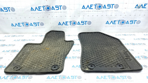 Set covorase interioare Jeep Compass 17 - negru, cauciuc, pentru curatare