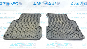 Set covorase interioare Jeep Compass 17 - negru, cauciuc, pentru curatare