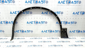 Накладка арки крыла передняя правая VW Touareg 11-17 с хром молдингом, сломаны крепления