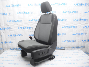 Scaun șofer Ford Escape MK3 13-19 fără airbag, electric, pânză negru-gri, zgârietură