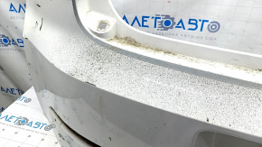 Бампер задний голый Chevrolet Volt 11-15 белый, трещина, сломаны крепления, в краске, царапины