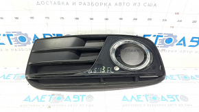 Grila bara fata stanga inferioara Audi Q5 8R 13-17 rest, crom pentru PTF, tip 2, nisip, suport spart