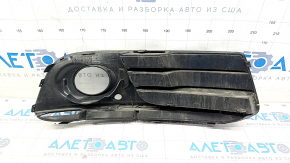 Grila bara fata stanga inferioara Audi Q5 8R 13-17 rest, crom pentru PTF, tip 2, nisip, suport spart