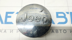 Центральный колпачок на диск Jeep Compass 17-21 хром, 63/55мм, полез хром