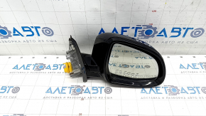 Oglinda laterala dreapta BMW X5 F15 14-18 suport lucios, 5 pini, semnalizare, incalzita, auto-dimming, albastru