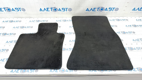 Set covorase interior BMW X5 F15 14-18 pânză neagră pentru 3 rânduri, pentru curățare