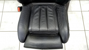 Scaun sofer BMW X5 F15 14-18 fara airbag, electric, memorie, Confort, piele Dakota neagra, husa crapata, sparta