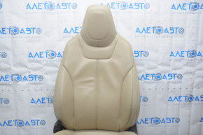 Scaun sofer Tesla Model S 12-15 dorest, tip 2, cu airbag, electric, incalzit, piele bej, uzat, pentru curatare