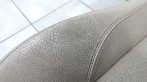 Водительское сидение BMW X5 E70 07-13 без airbag, тип 2, электро и память, кожа, с коленным подпором, бежевое, потерто, под химчистку
