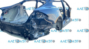 Sfert aripa spate dreapta Tesla Model S 12-20 pe caroserie, panou din aluminiu, PBSB negru, mici lovituri pe arcadă, blocat în spate