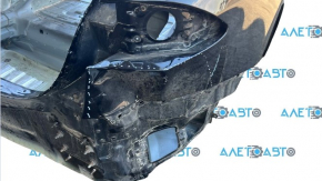 Sfert aripa spate dreapta Tesla Model S 12-20 pe caroserie, panou din aluminiu, PBSB negru, mici lovituri pe arcadă, blocat în spate