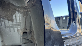 Sfert aripa spate dreapta Tesla Model S 12-20 pe caroserie, panou din aluminiu, PBSB negru, mici lovituri pe arcadă, blocat în spate