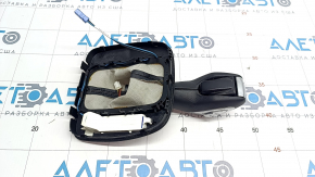 Buton de viteză cu plăcuță schimbător Ford C-max MK2 13-18 piele neagră, zgârieturi