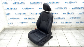 Scaun șofer Toyota Prius 50 Prime 17-19 cu airbag, electric, încălzit, piele neagră, zgârieturi pe ornament, plastic albit, pentru curățare