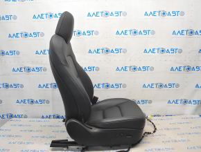 Scaun pasager Tesla Model 3 18 - piele neagra, cu airbag, electric, incalzit, cu intinzator, zgarieturi pe plastic, curatabil, picaturi de plastic