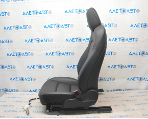 Scaun pasager Tesla Model 3 18 - piele neagra, cu airbag, electric, incalzit, cu intinzator, zgarieturi pe plastic, curatabil, picaturi de plastic