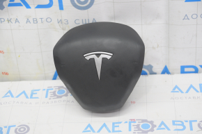 Подушка безопасности airbag в руль водительская Tesla Model 3 18- черн