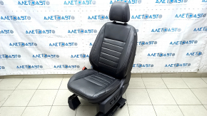 Водительское сидение Ford C-max MK2 13-18 с airbag, электро, подогрев, кожа, черное