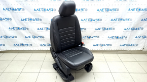 Scaun pasager Ford C-max MK2 13-18 cu airbag, mecanic, incalzit, piele, negru, pentru curatare