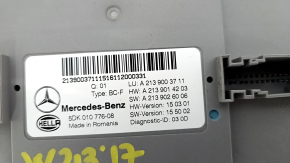 Modul de control al caroseriei BCM Mercedes W213 E 300/350/400/450/53/63 17-20 în portbagaj