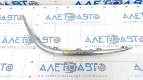 Молдинг переднего бампера левый Mercedes W213 E 300/350/400/450 17-20 хром, песок