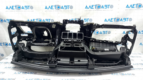 Panoul frontal al tabloului de bord cu AIRBAG Volvo XC90 16-22 sub proiectie, negru