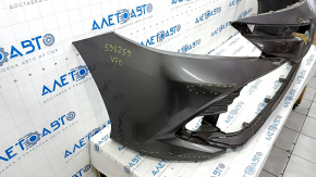 Бампер передний голый Toyota Camry v70 18-20 LE\XLE без парктроников, графит, прижат, царапины, сломаны крепления, надорван