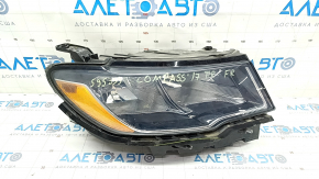 Ansamblu far dreapta fata Jeep Compass 17-halogen, cu suport, nisip