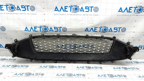 Решетка радиатора grill в сборе с обрамлением Ford Fusion mk5 17-19 хром, песок