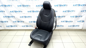 Scaun sofer Ford Fusion mk5 17-20 fara airbag, titan, piele neagra, electric, incalzit, ciobit, zgarieturi