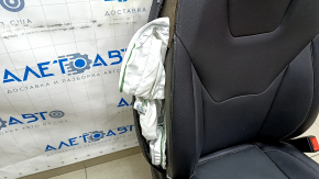 Scaun pasager Ford Fusion mk5 17-20 fara airbag, titan, piele neagra, electric, incalzit, incendiat, pentru curatare