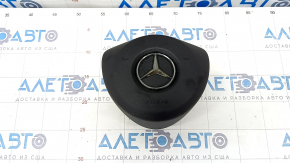 Airbag airbag în volanul șoferului Mercedes C-class W205 15-21 negru, crom decojit, squib ruginit