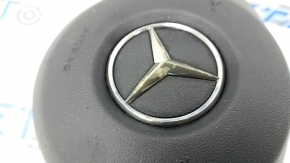 Airbag airbag în volanul șoferului Mercedes C-class W205 15-21 negru, crom decojit, squib ruginit