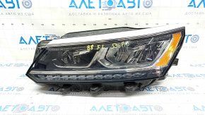 Far stanga fata VW Passat b8 16-19 USA Ansamblu LED, nisip, suport rupt