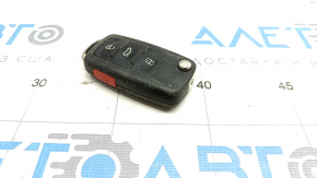 Ключ VW Passat b8 16-19 USA 4 кнопки, раскладной, нет эмблемы, потерт, царапины
