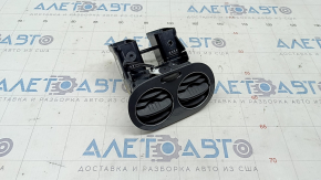 Deflector de conducte de aer pentru consola centrală VW Tiguan 09-17 negru, cu ornamente din grafit