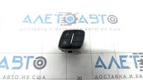 Buton de blocare portiera stanga fata Ford Edge 19- negru cu crom, pentru memorie scaun