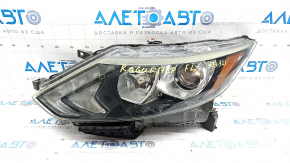 Ansamblu far, fata stanga Nissan Rogue Sport 17-19 halogen, cu elemente de fixare, nisip